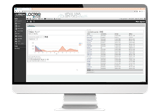Écran d'accueil du logiciel LOCPRO Online