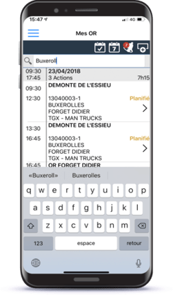 iMob Service - Gestion des OR